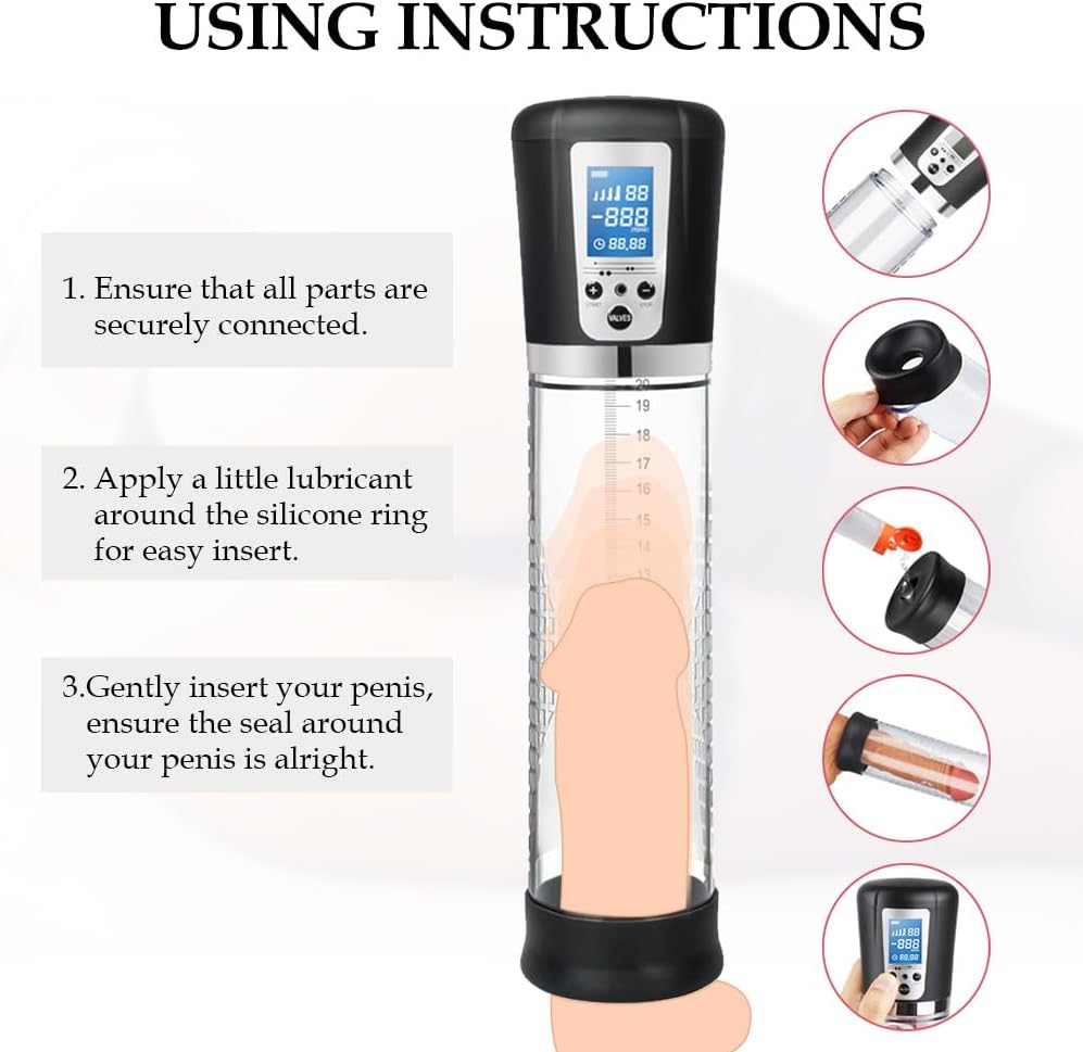 Xmperor VoxPump with 6 Cock Rings
