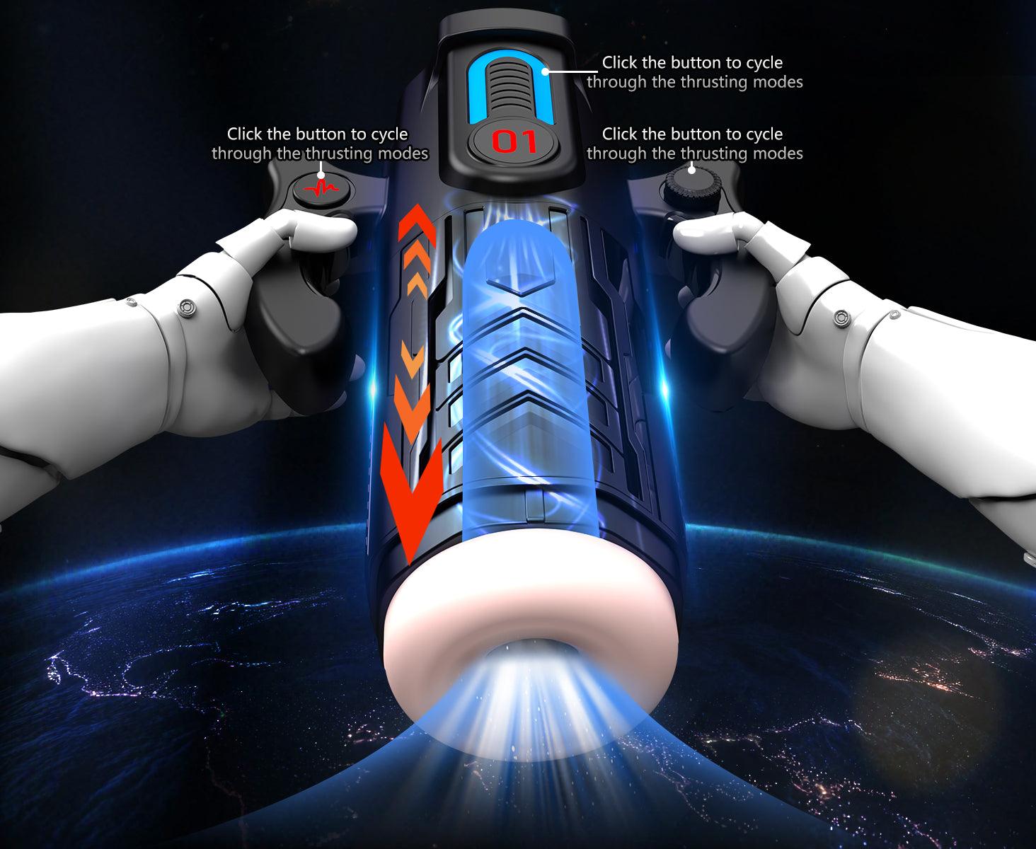 Xmperor Heating Male Masturbator LAVA