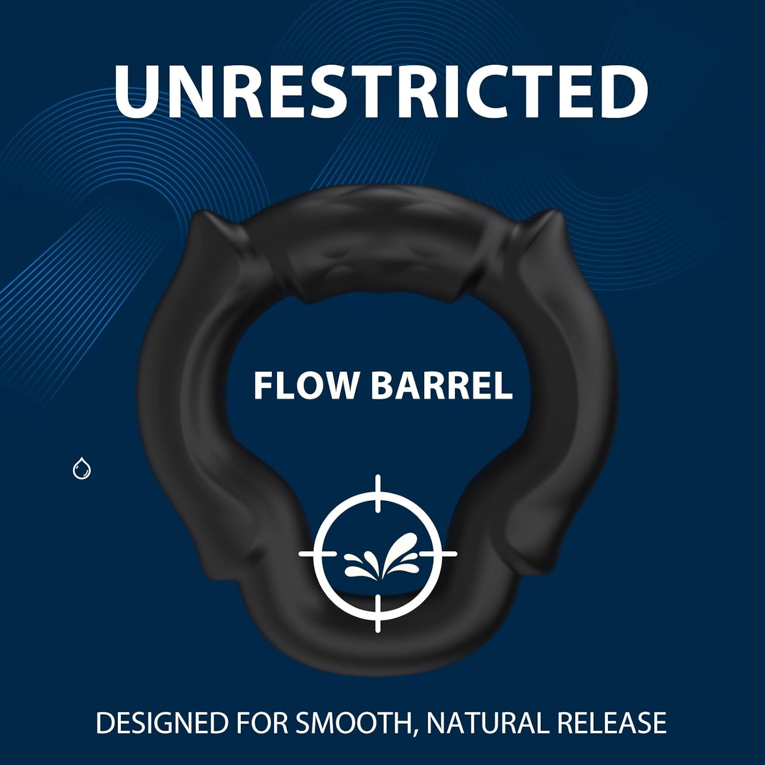 3-Piece Silicone HornLock Cock Ring Set