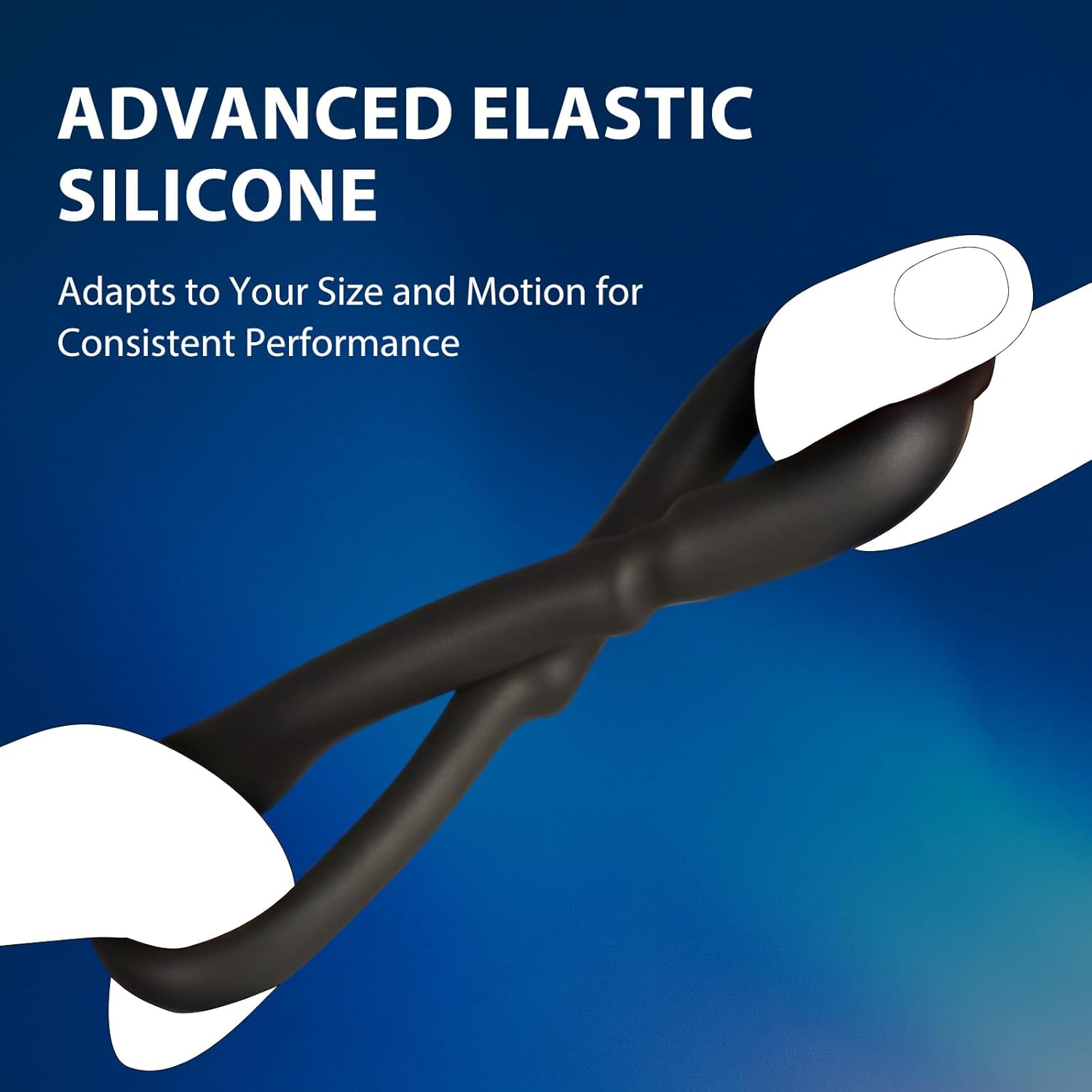 3-Piece Silicone HornLock Cock Ring Set